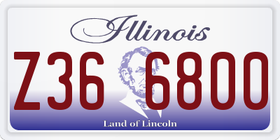 IL license plate Z366800
