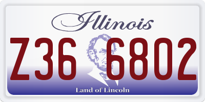 IL license plate Z366802