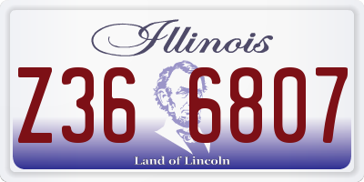 IL license plate Z366807