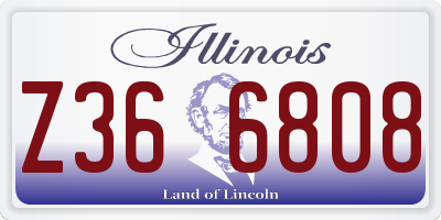 IL license plate Z366808