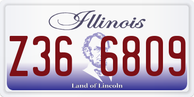 IL license plate Z366809