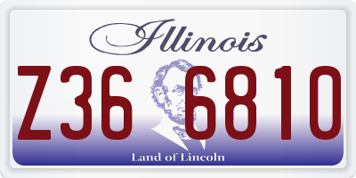 IL license plate Z366810