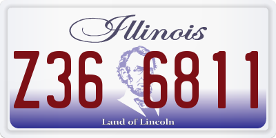 IL license plate Z366811