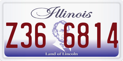 IL license plate Z366814