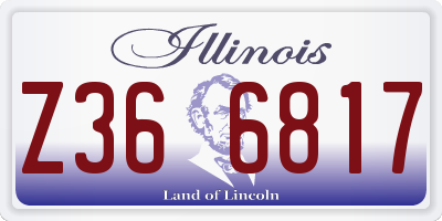 IL license plate Z366817