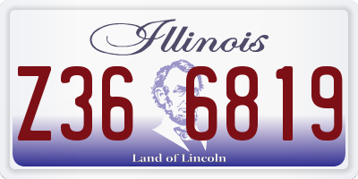 IL license plate Z366819