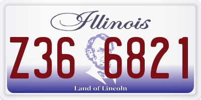 IL license plate Z366821