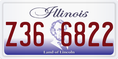 IL license plate Z366822