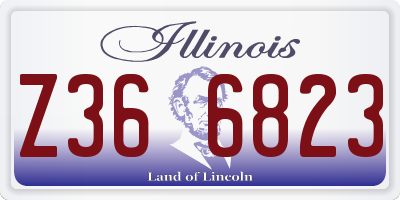 IL license plate Z366823
