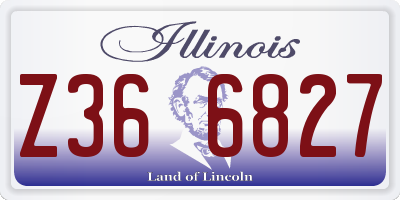 IL license plate Z366827