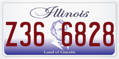 IL license plate Z366828