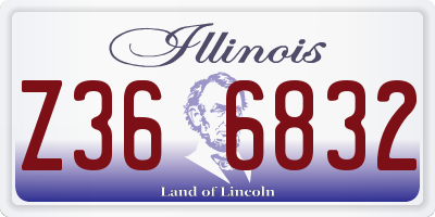 IL license plate Z366832