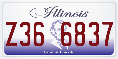 IL license plate Z366837