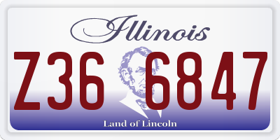 IL license plate Z366847