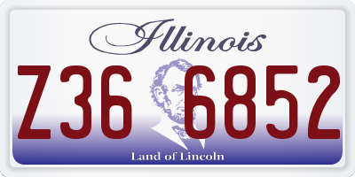 IL license plate Z366852