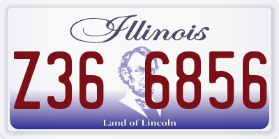 IL license plate Z366856