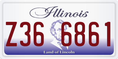 IL license plate Z366861