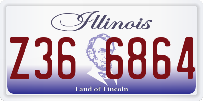 IL license plate Z366864