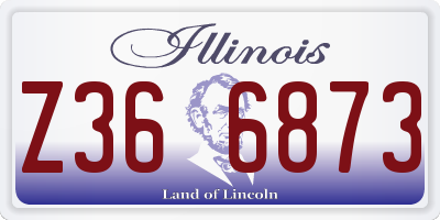 IL license plate Z366873