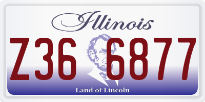 IL license plate Z366877