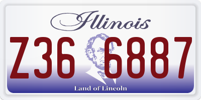 IL license plate Z366887