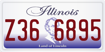 IL license plate Z366895