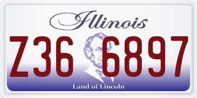 IL license plate Z366897