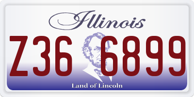 IL license plate Z366899