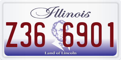 IL license plate Z366901