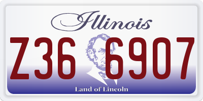 IL license plate Z366907