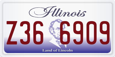 IL license plate Z366909