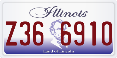 IL license plate Z366910