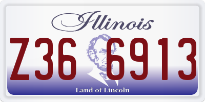 IL license plate Z366913