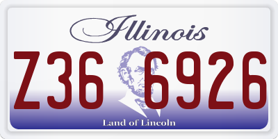 IL license plate Z366926