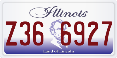 IL license plate Z366927