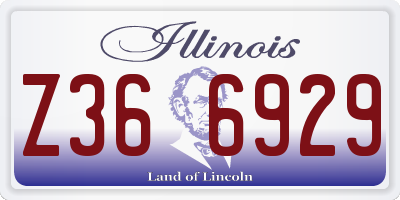 IL license plate Z366929