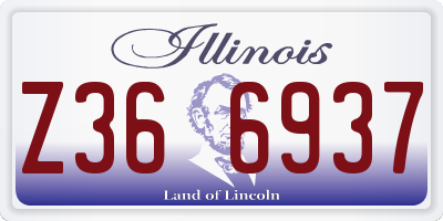 IL license plate Z366937