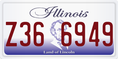 IL license plate Z366949