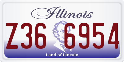 IL license plate Z366954