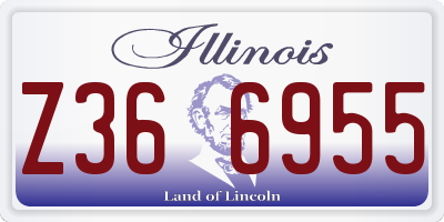 IL license plate Z366955
