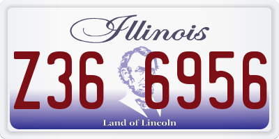 IL license plate Z366956