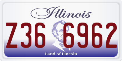 IL license plate Z366962