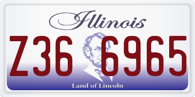 IL license plate Z366965