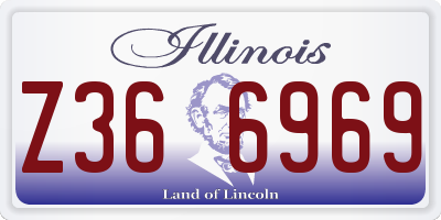 IL license plate Z366969