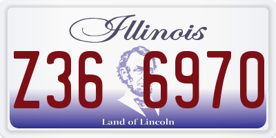 IL license plate Z366970