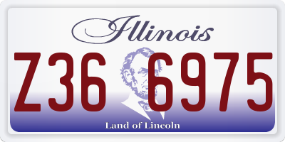 IL license plate Z366975