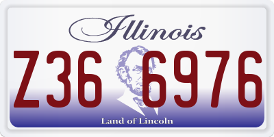 IL license plate Z366976