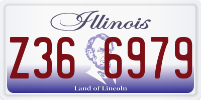 IL license plate Z366979