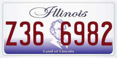 IL license plate Z366982