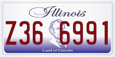 IL license plate Z366991